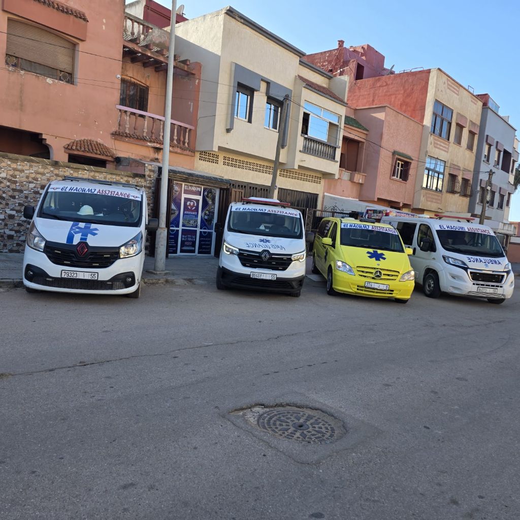 Flotte complète d'ambulances EL HAOUMI ASSISTANCE